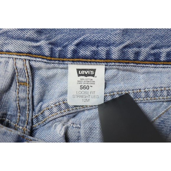 Vintage Y2K Levi's 560 Loose Fit Straight Leg Blea - Picture 5 of 12